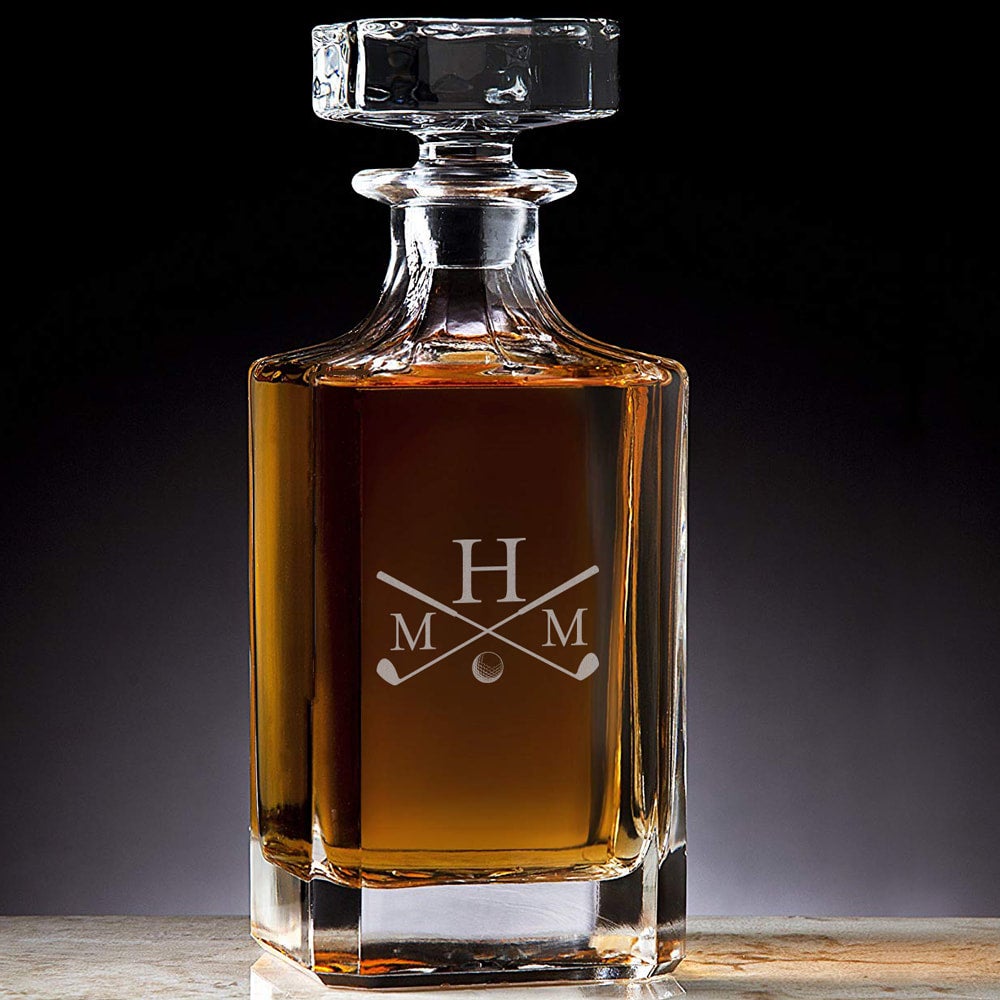 Classic Custom Engraved Crystal Decanter | Needle in a Haystack