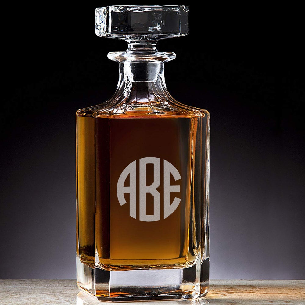 Classic Custom Engraved Crystal Decanter | Needle in a Haystack